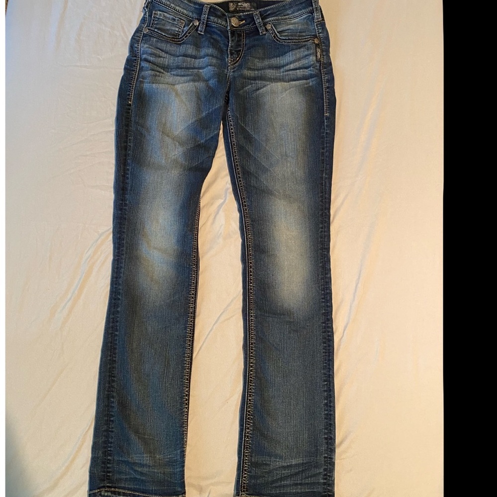 Silver Aiko Mid Baby Boot Jeans